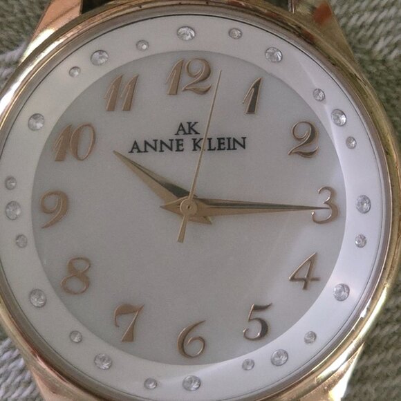 Anne Klein Gold Tone Sparkle Watch - Picture 3 of 10
